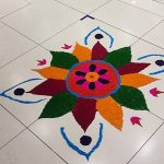decoration of ranggoli finished
