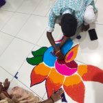 son doing ranggoli